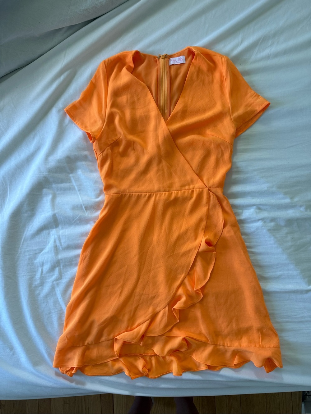 Pink Lily Seeking The Sunshine Orange Dress